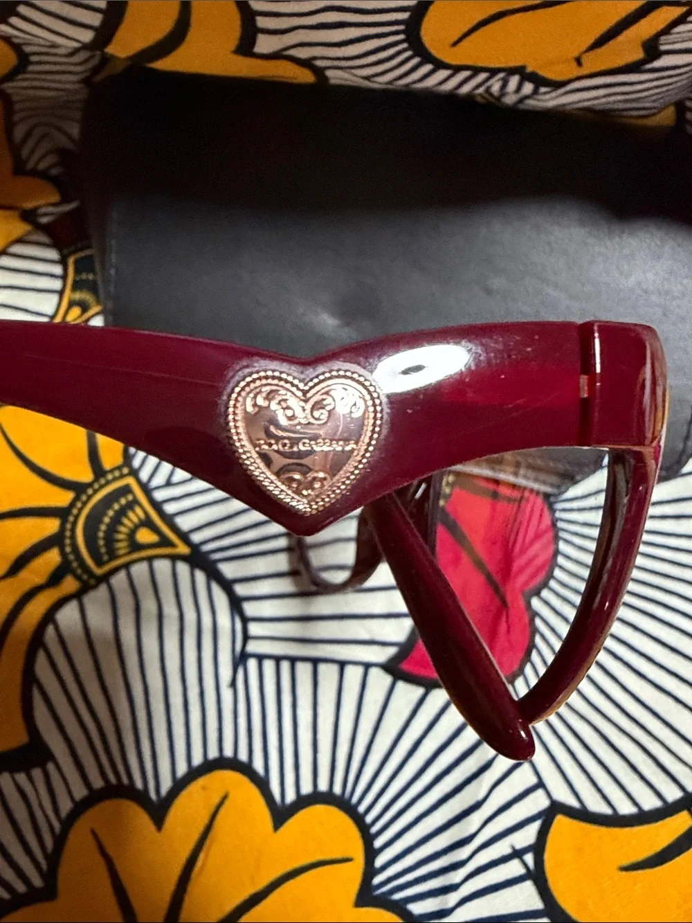 Dolce & Gabbana Women's Burgundy Transparent Frame prescription glasses